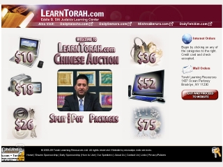 LearnTorah.com Chinese Auction